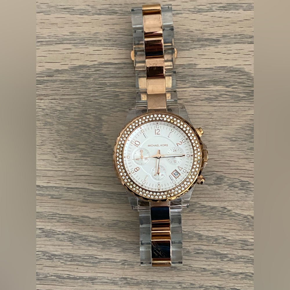 Womensm’sMichael Kors rose gold watch